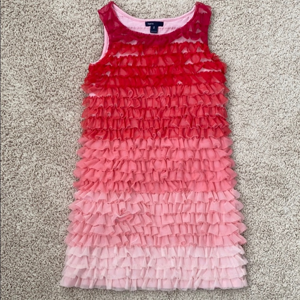 Gapkids unique tulle ombre party dress.
